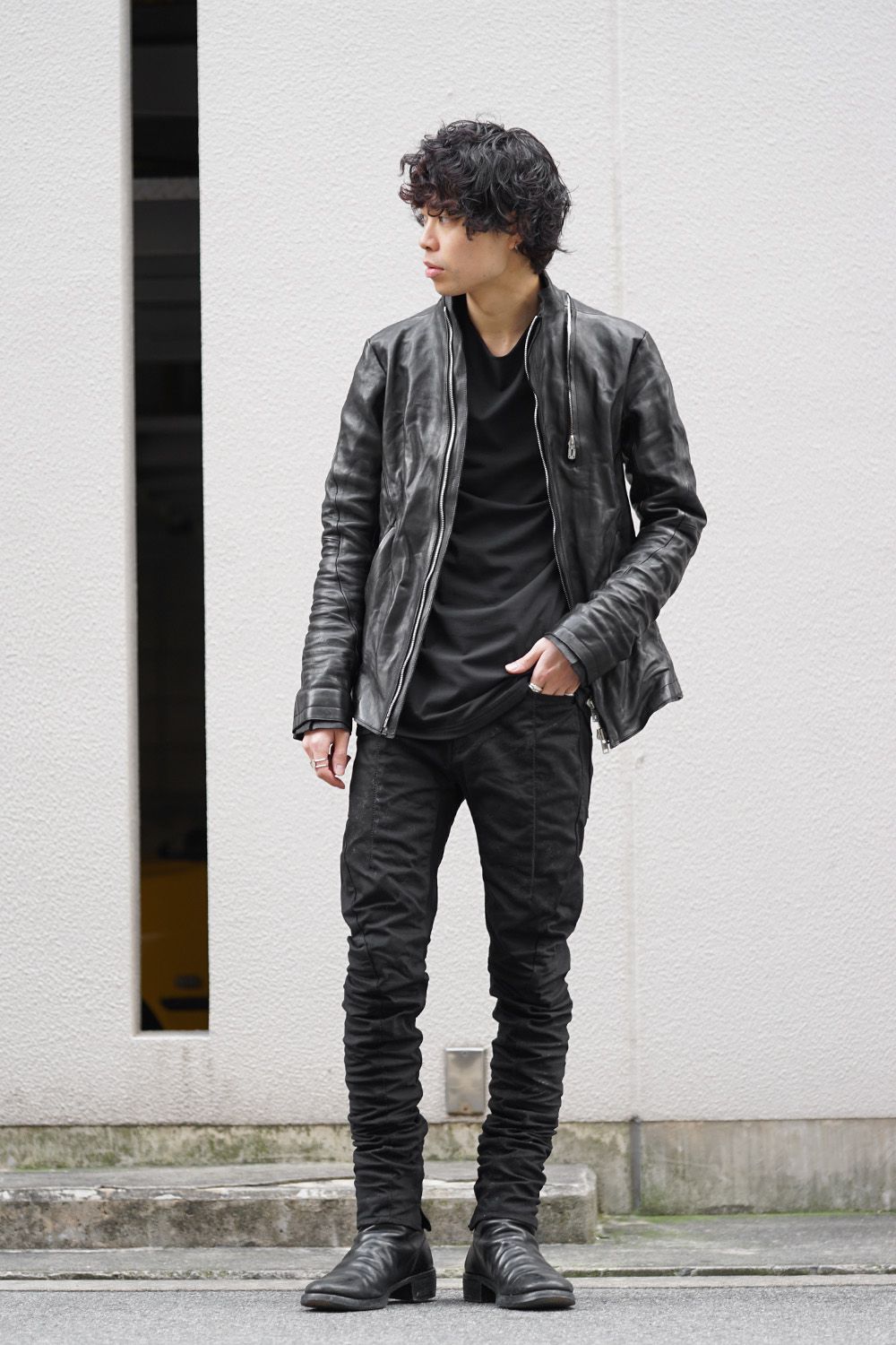 Dirty coating curve slim pants - ST107-0059S