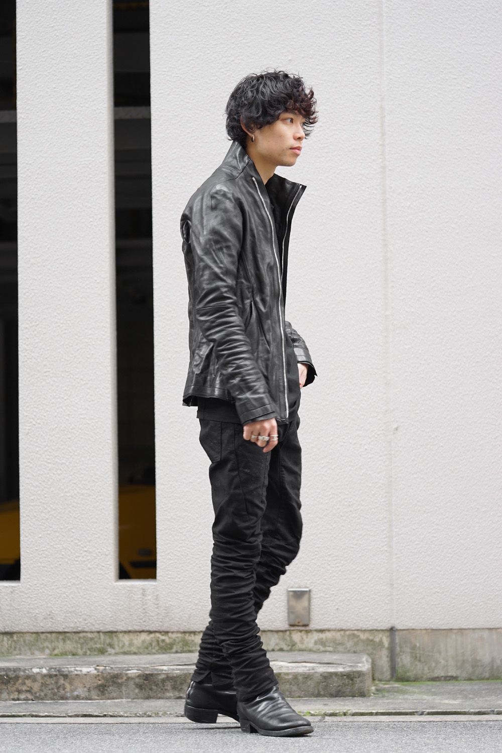 Dirty coating curve slim pants - ST107-0059S