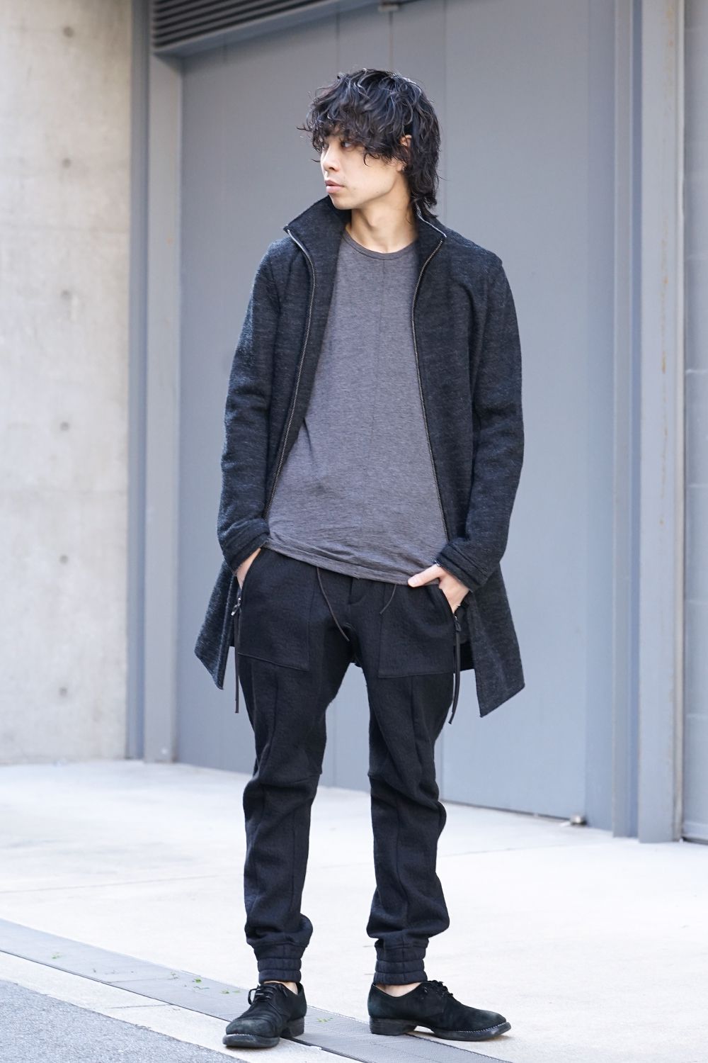 Wool × Cortton Jersey Jogger Pants - ST107-0079A