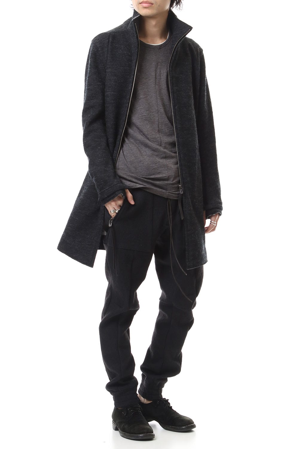 Wool × Cortton Jersey Jogger Pants - ST107-0079A