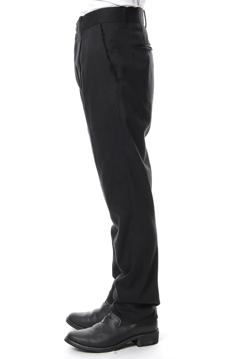 Silk twill semi curve full length trousers - ST107-0099S