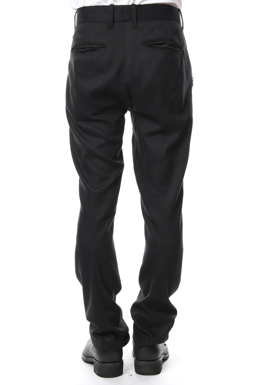 Silk twill semi curve full length trousers - ST107-0099S