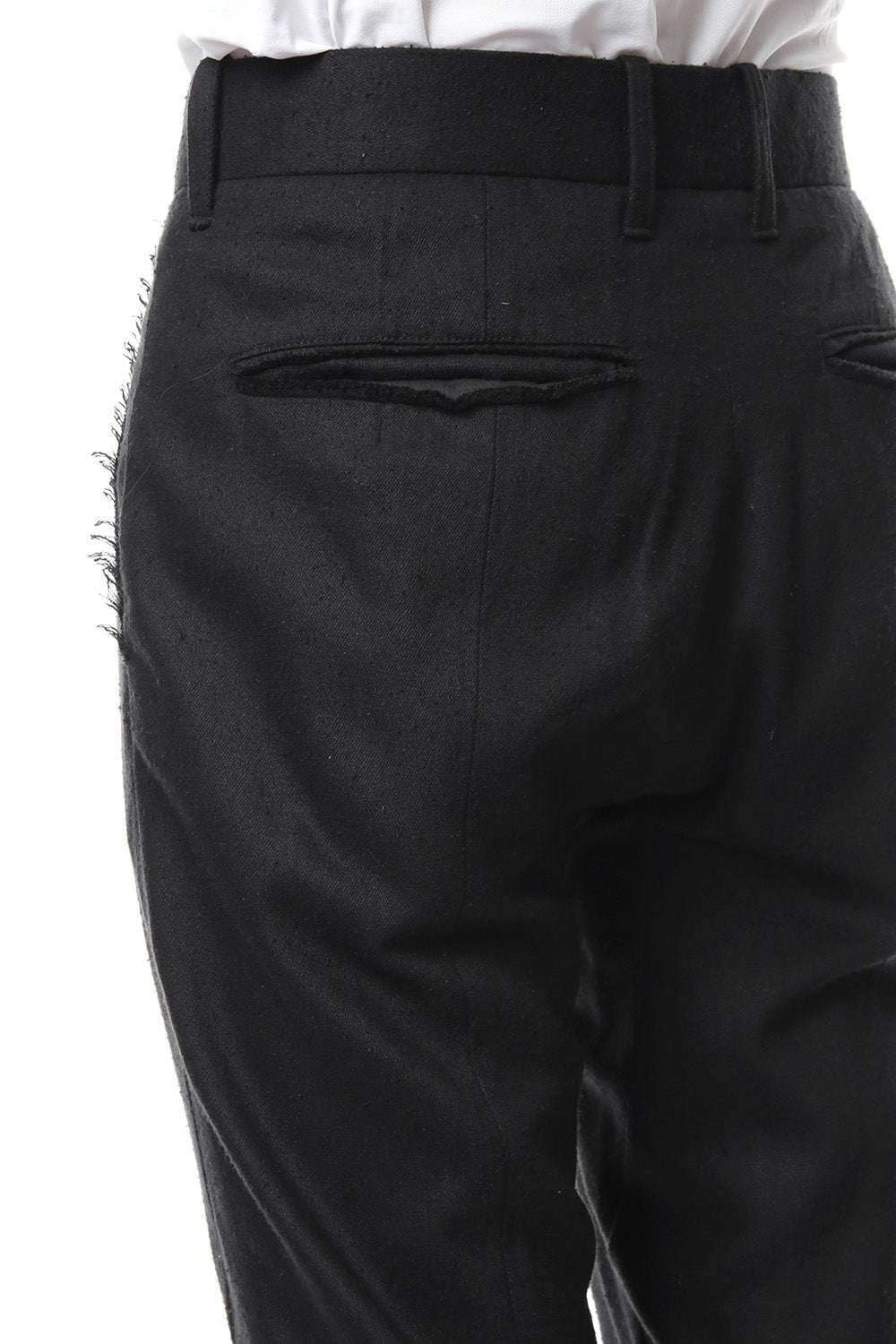 Silk twill semi curve full length trousers - ST107-0099S