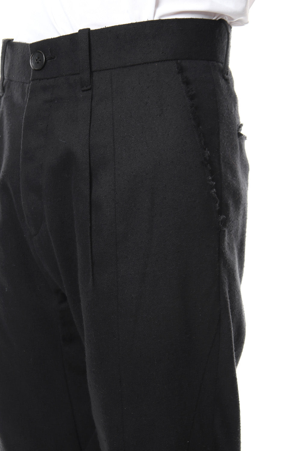 Silk twill semi curve full length trousers - ST107-0099S