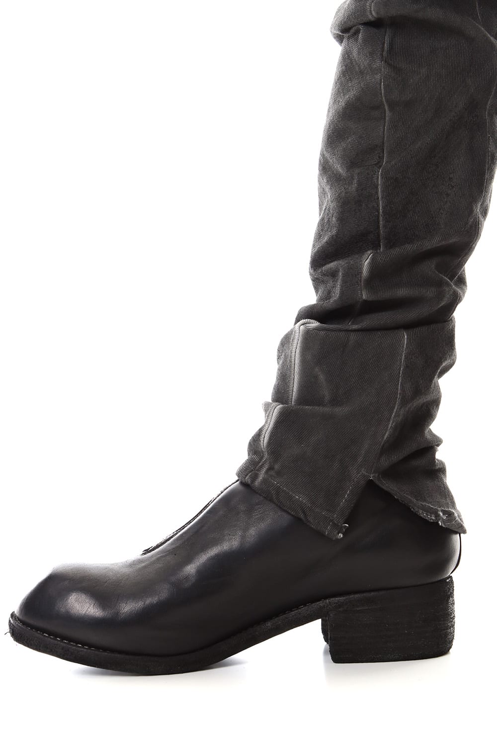 Dirty Coating Cold Dyed Curve Slim Pants - ST107-0049A Charcoal