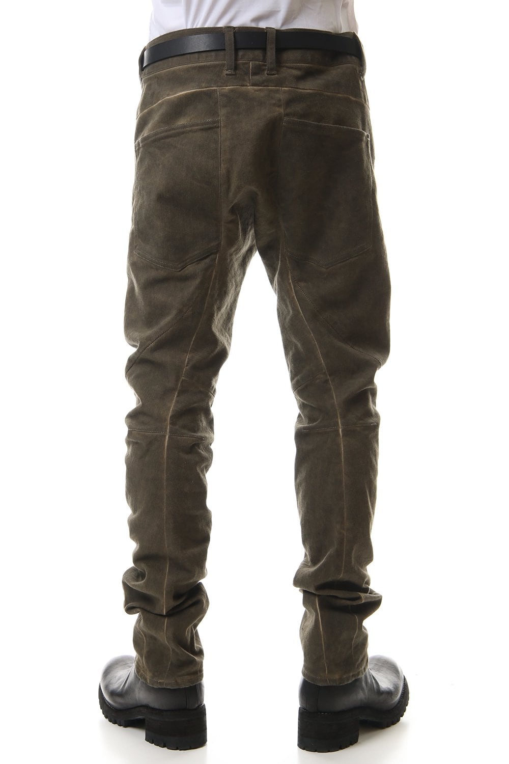 Cold dyed 3D Curve Slim pants Wood Brown