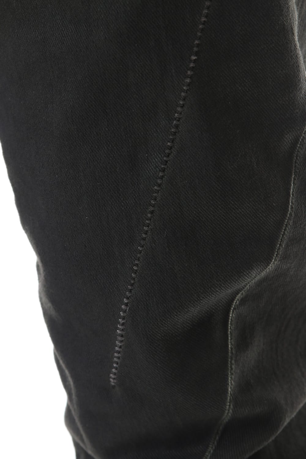 Over Cold Dyed Curve Slim Pants Charcoal Khaki