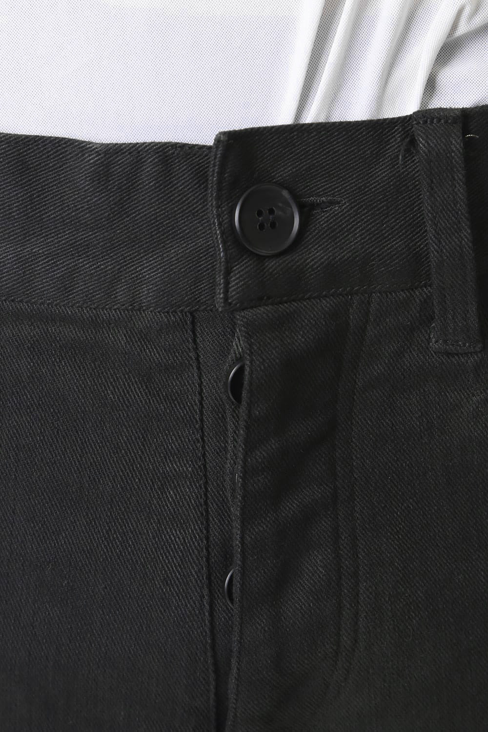 Over Cold Dyed Curve Slim Pants Charcoal Khaki