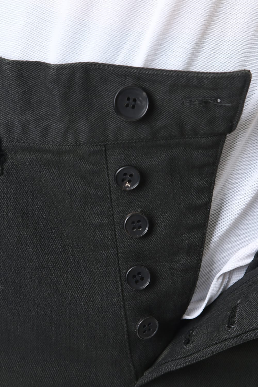 Over Cold Dyed Curve Slim Pants Charcoal Khaki