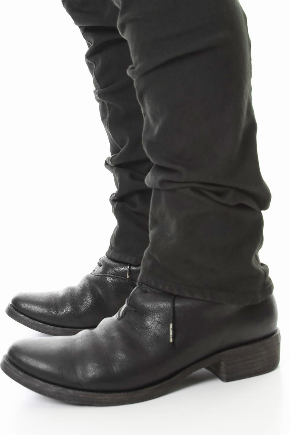 Over Cold Dyed Curve Slim Pants Charcoal Khaki