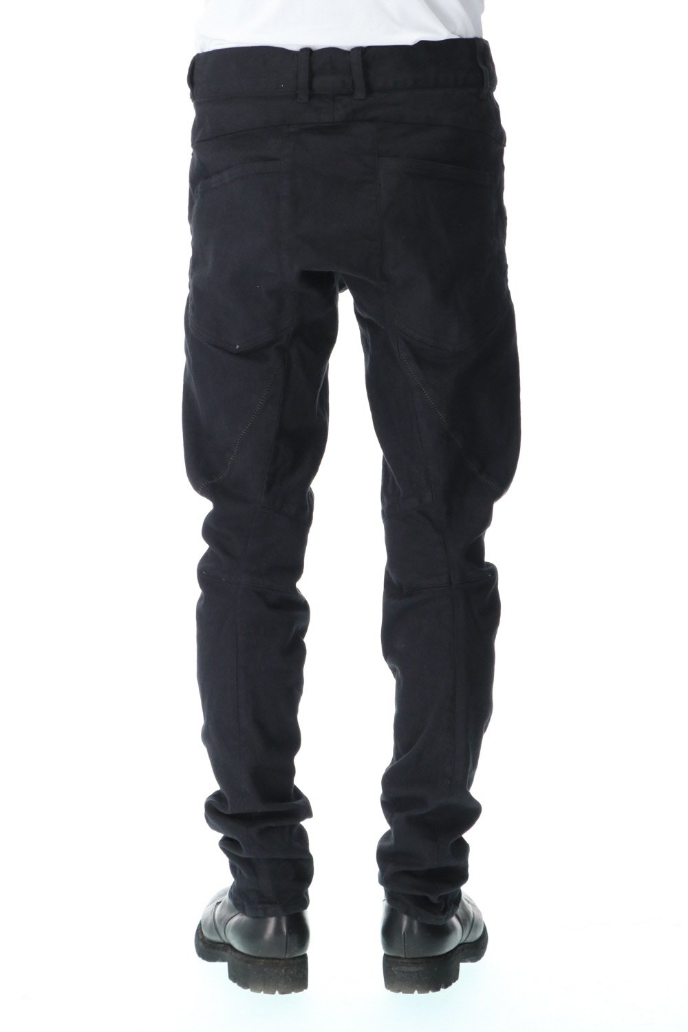 3D Curved Slim Pants (Solid Black)