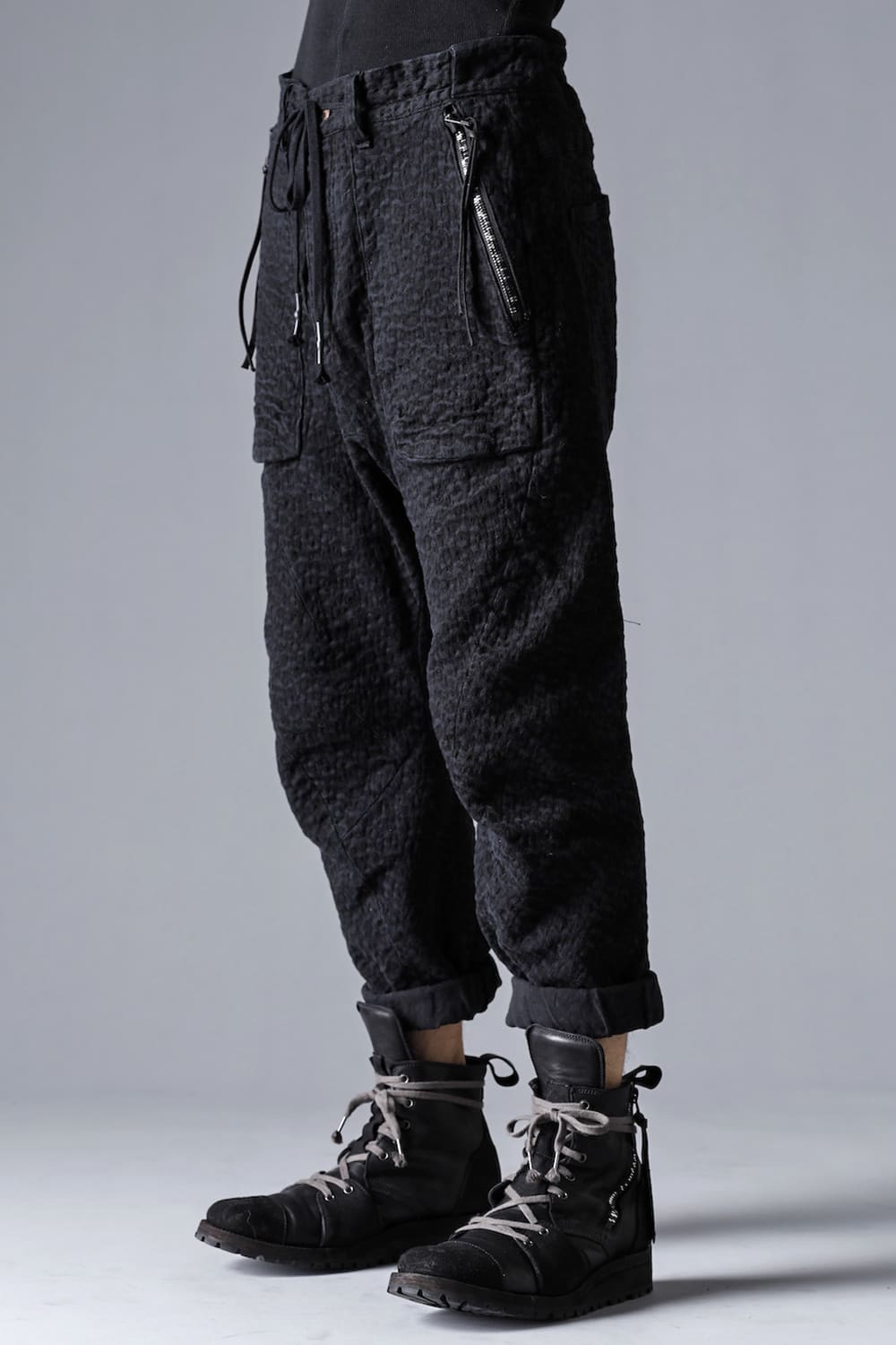 Scab Jaguar Stretch Cotton Denim Tapered Cropped Pants