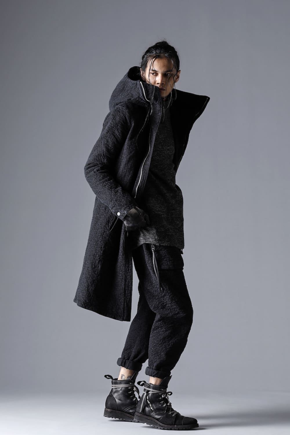 Scab Jaguar Stretch Cotton Denim Tapered Cropped Pants