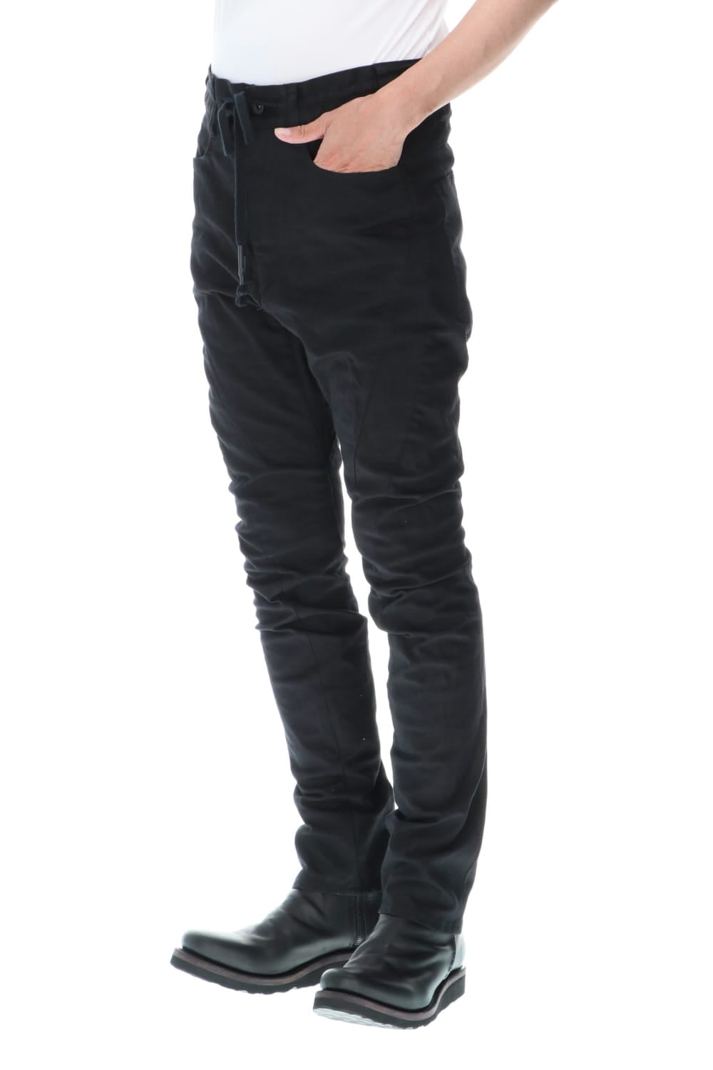 ドロップクロッチ カーブスリムパンツ