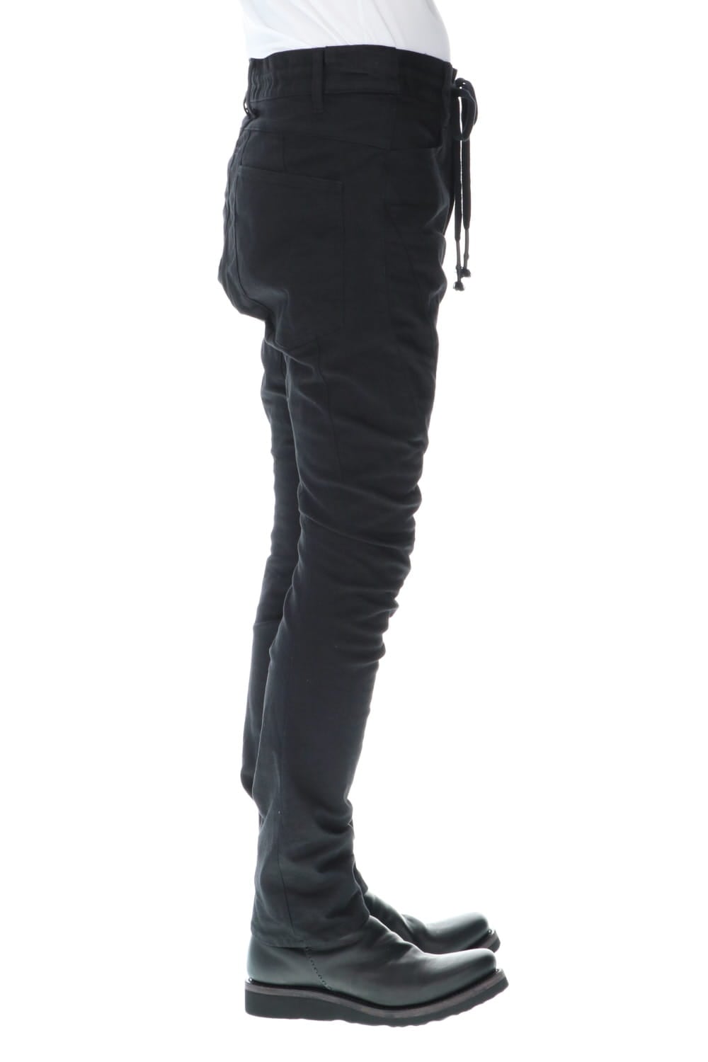 ドロップクロッチ カーブスリムパンツ