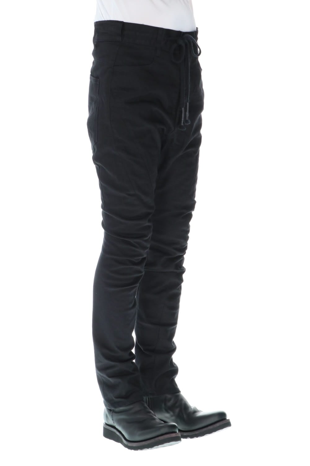 ドロップクロッチ カーブスリムパンツ