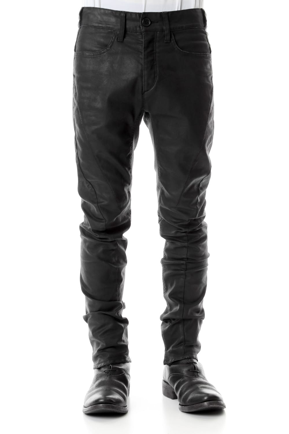 Carbon Coating Curve Slim Pants