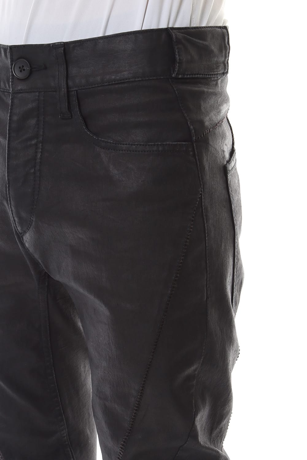 Carbon Coating Curve Slim Pants