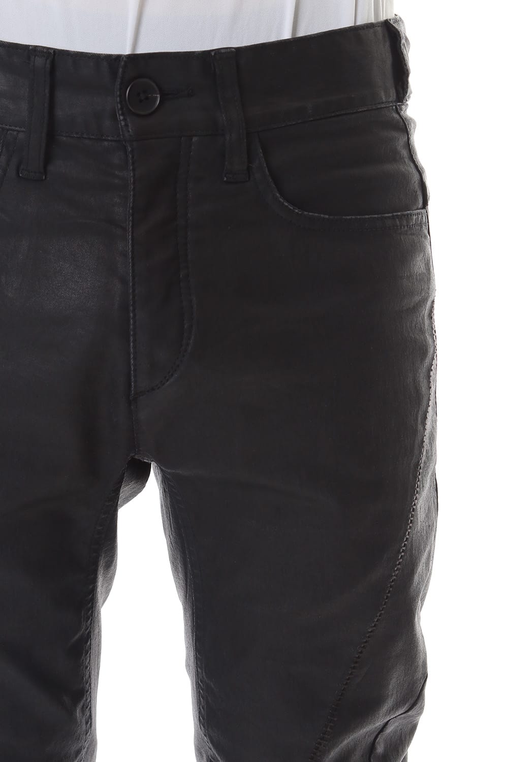 Carbon Coating Curve Slim Pants