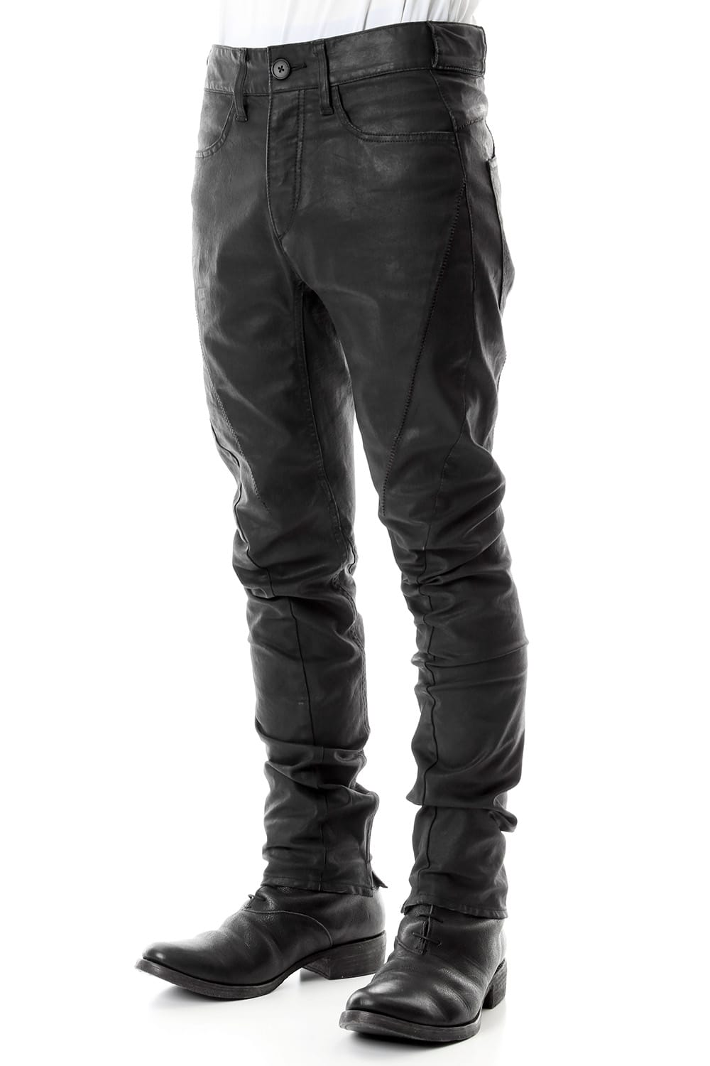 Carbon Coating Curve Slim Pants