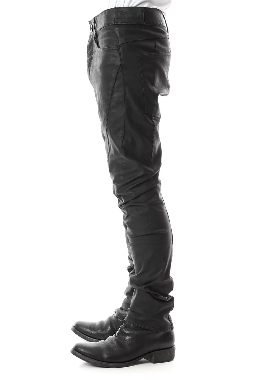 Carbon Coating Curve Slim Pants