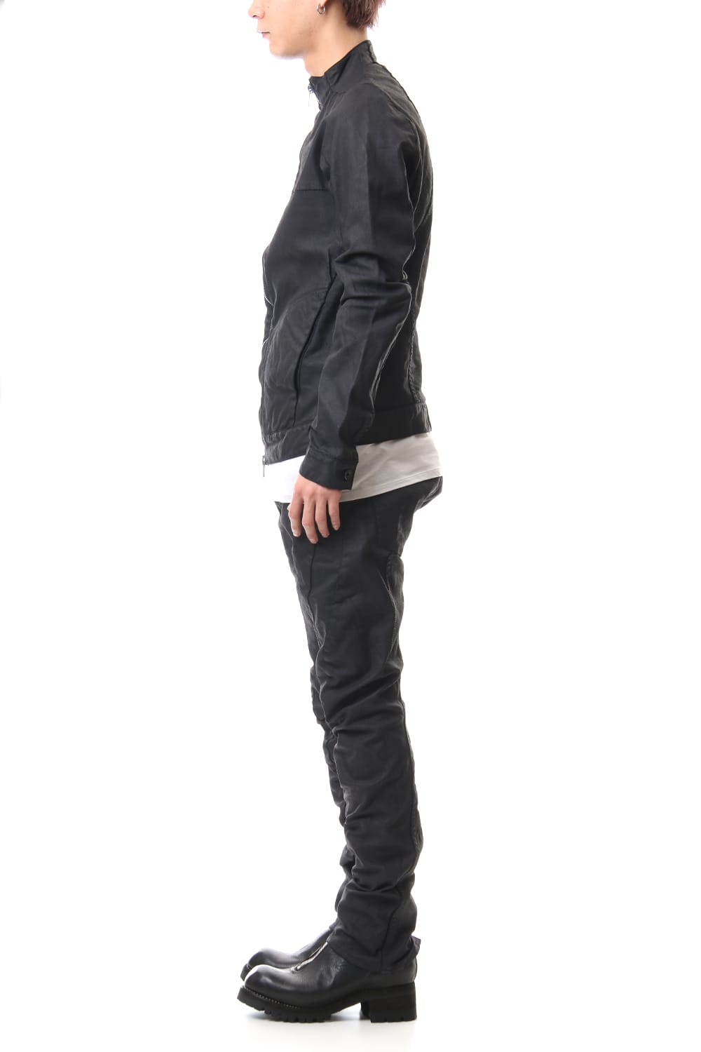 Carbon Coating Curve Slim Pants