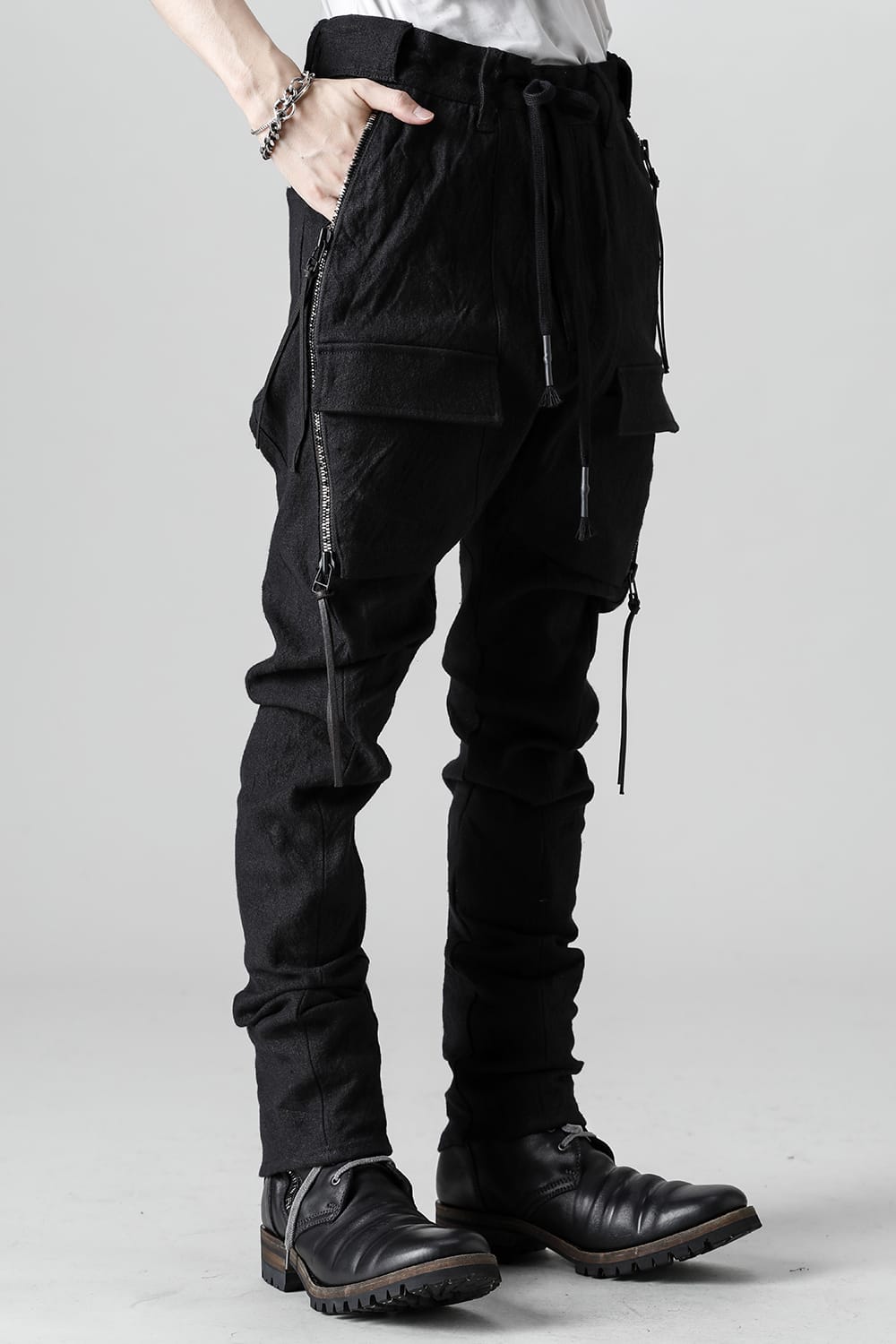 Heavy Linen x Cotton Hyper Stretch Curve Bush Pants