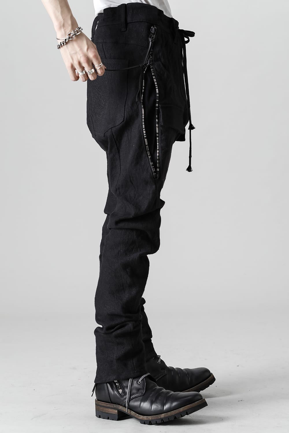 Heavy Linen x Cotton Hyper Stretch Curve Bush Pants