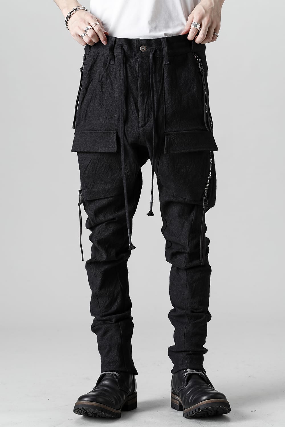 Heavy Linen x Cotton Hyper Stretch Curve Bush Pants