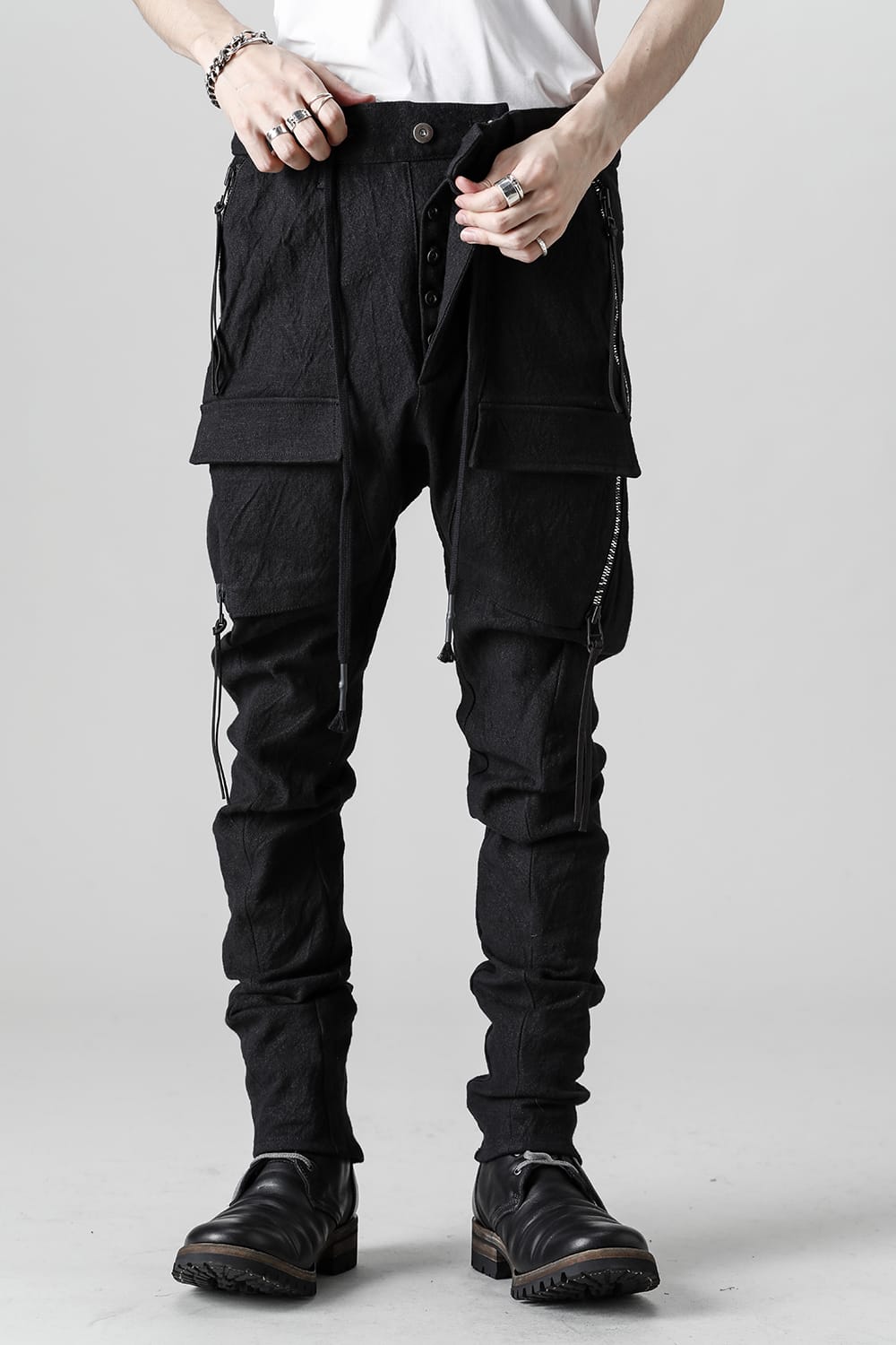 Heavy Linen x Cotton Hyper Stretch Curve Bush Pants