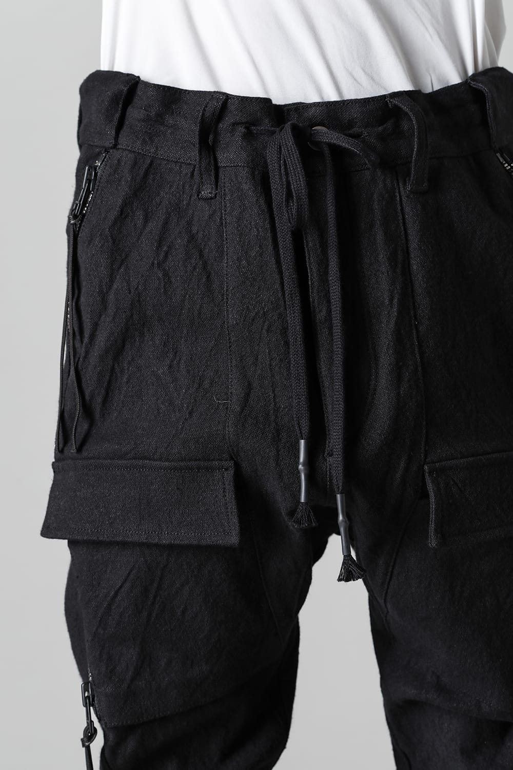 Heavy Linen x Cotton Hyper Stretch Curve Bush Pants