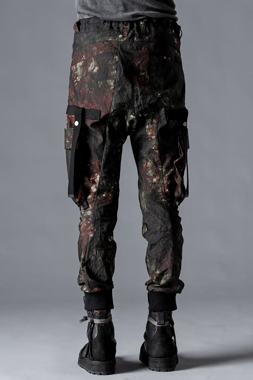 Mud-Dyed Nylon Ox-Detachable Cargo Pocket Jog Trousers  Stream Sand