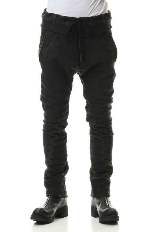 Hyper stretch Cotton jersey Drop Crotch Sim pants Khaki