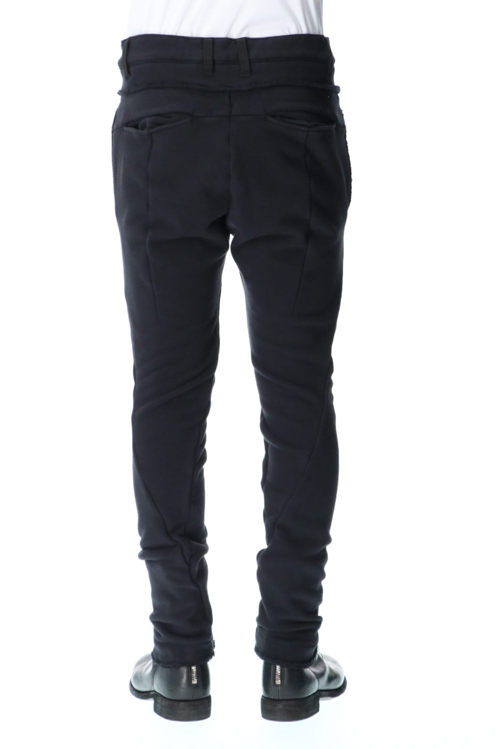 Hyper stretch Cotton jersey Drop Crotch Sim pants Black