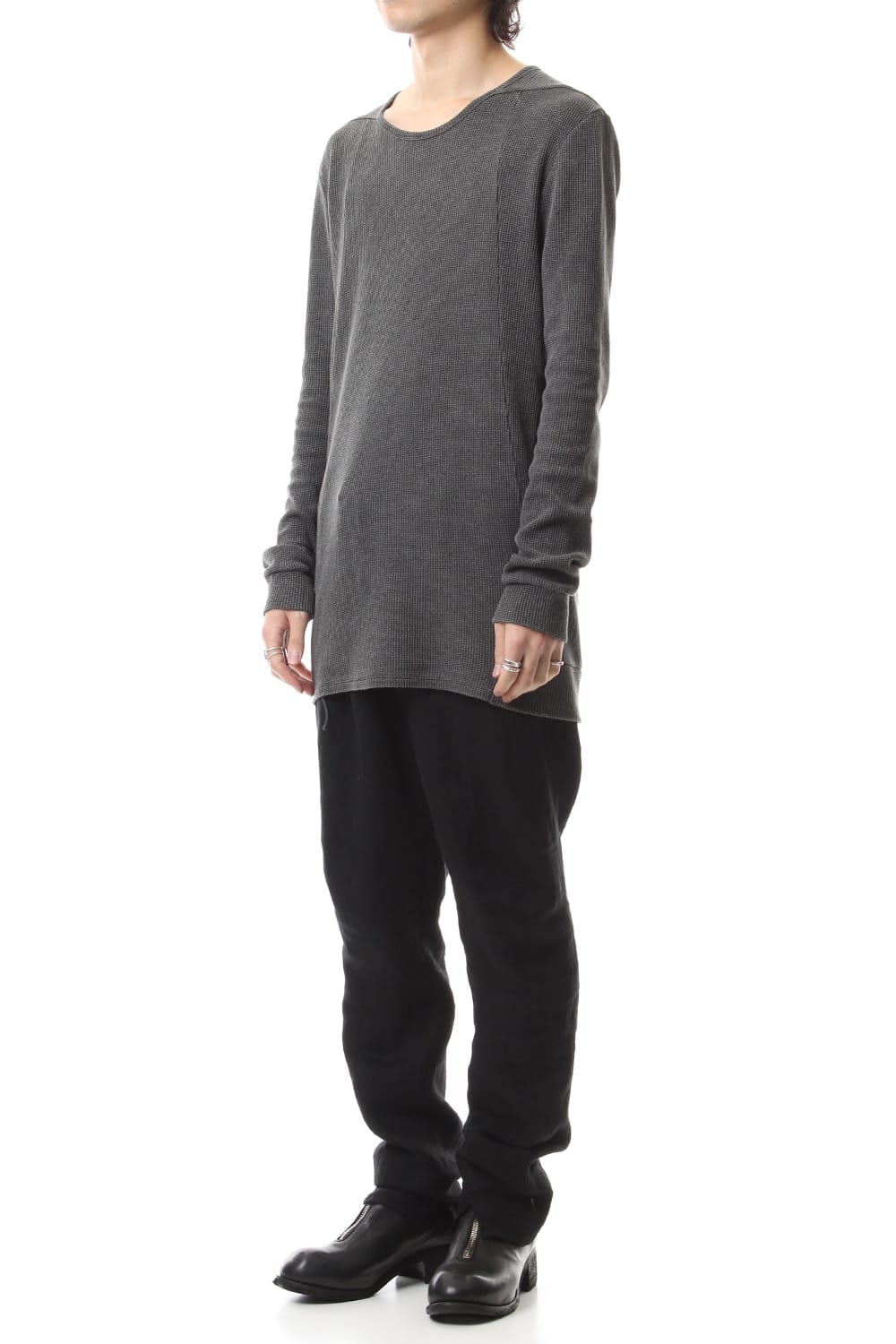 Linen Herringbone Tuck Tapered Pants