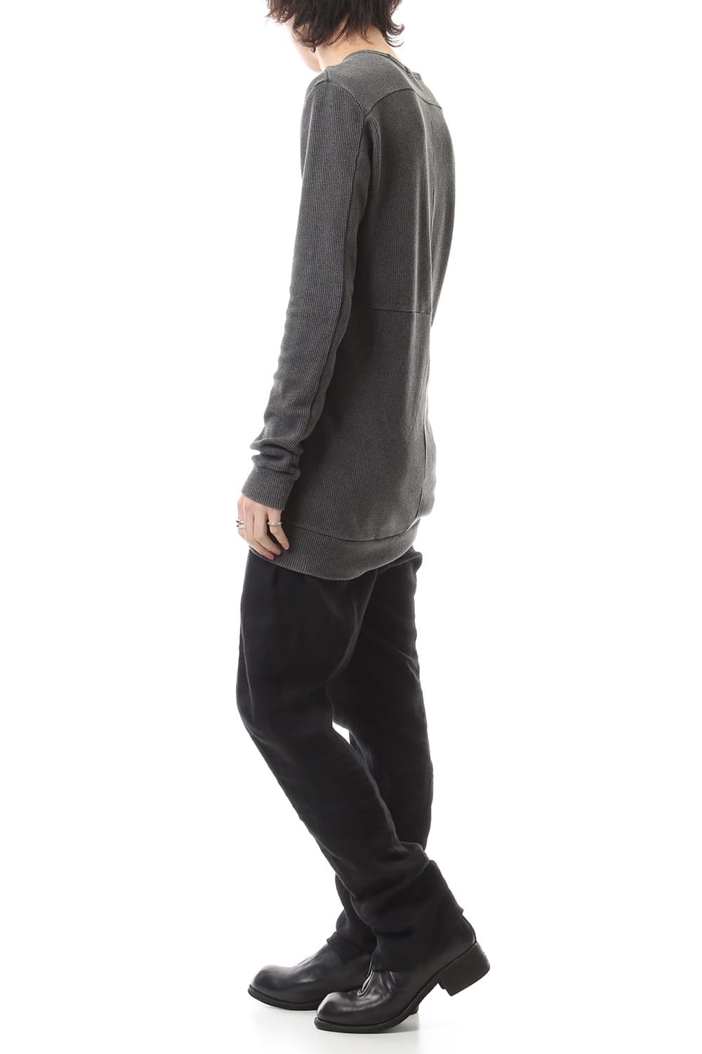 Linen Herringbone Tuck Tapered Pants