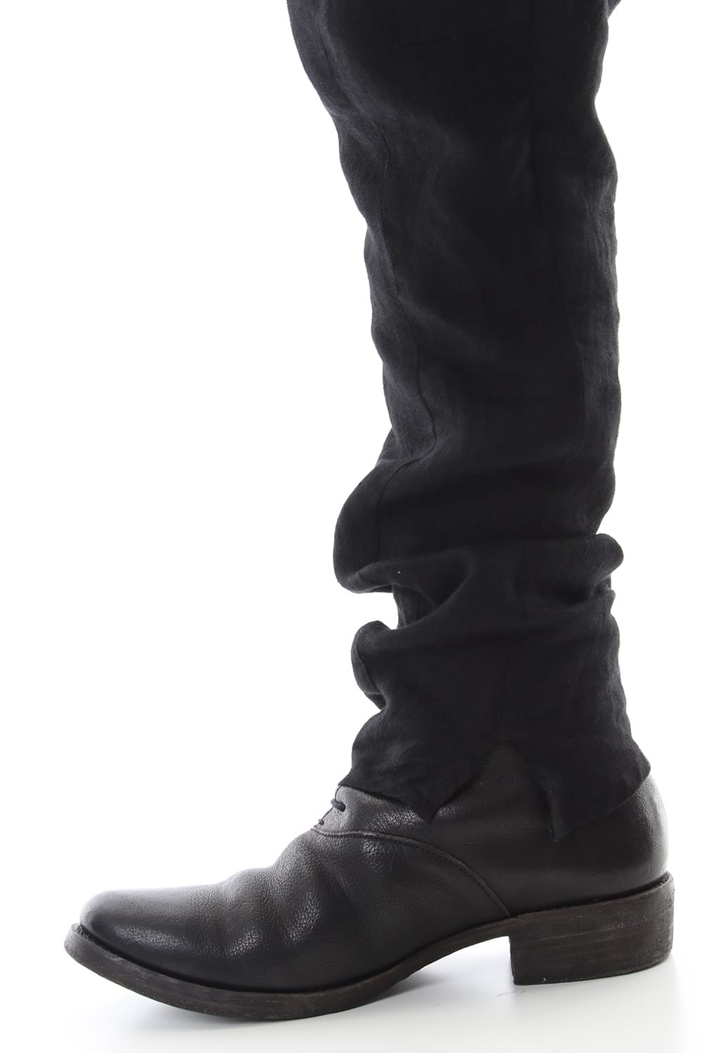 Linen Herringbone Tuck Tapered Pants