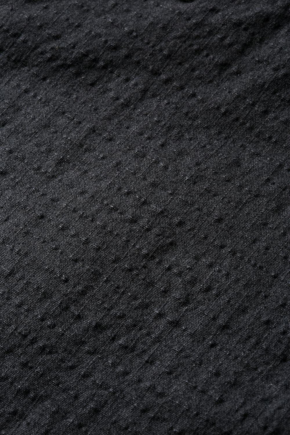 Dimple Washer Cotton Stretch Rip-Stop Multi-Pocket Cargo Jog Pants Black