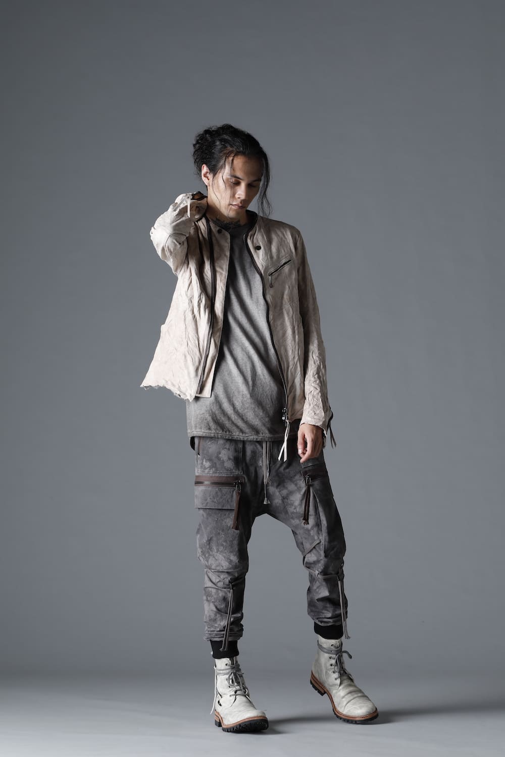 Uneven Dyed 4way Hyper Stretch CORDURA Nylon Cargo Jagger pants