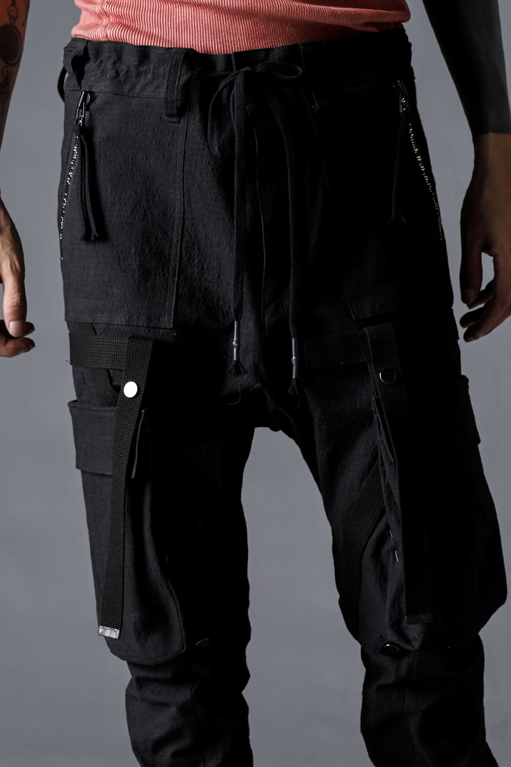 Dimplewasher Cotton Stretch Ripstop Detachable Cargo Pocket Jog Trousers