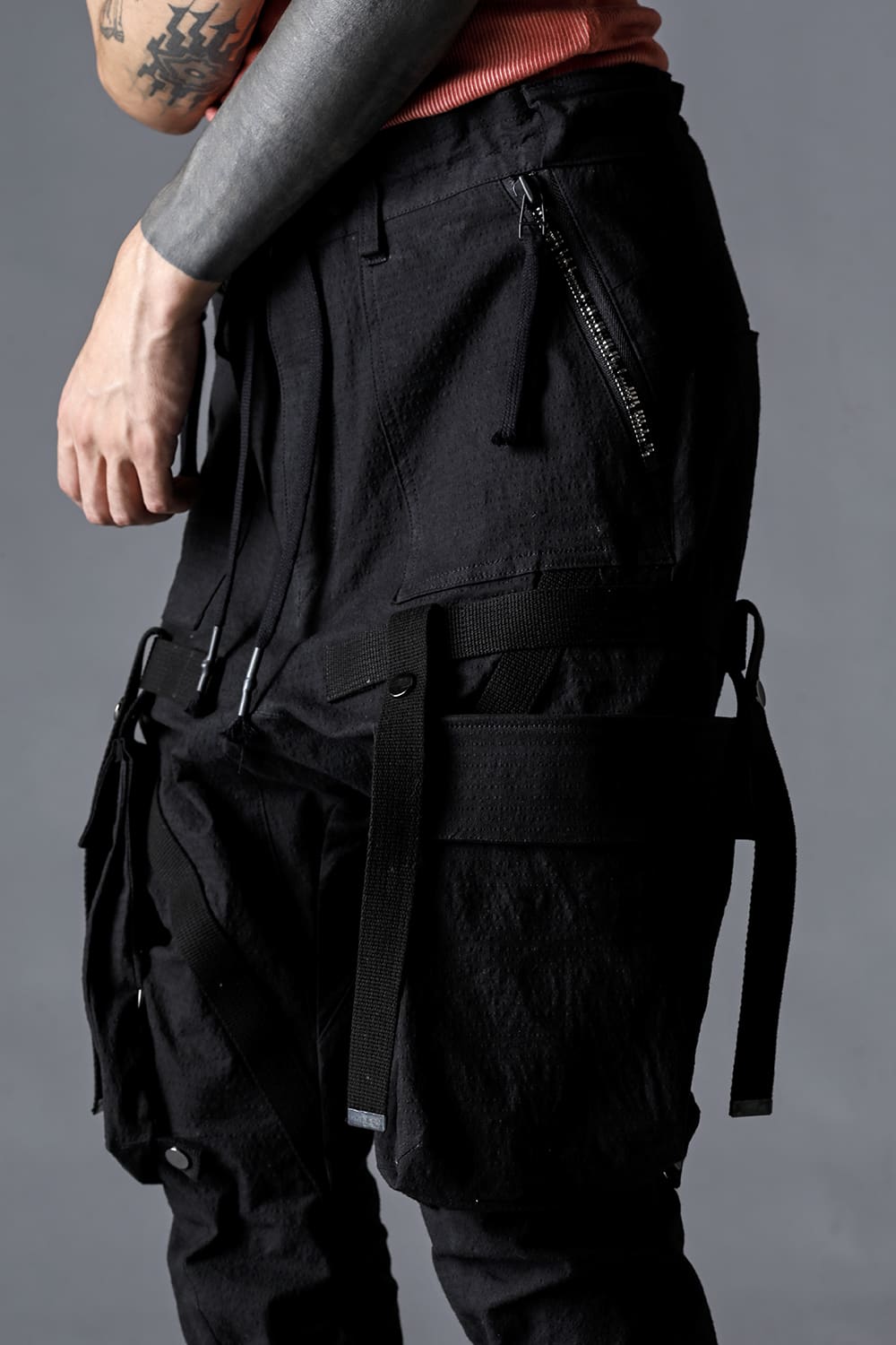 Dimplewasher Cotton Stretch Ripstop Detachable Cargo Pocket Jog Trousers