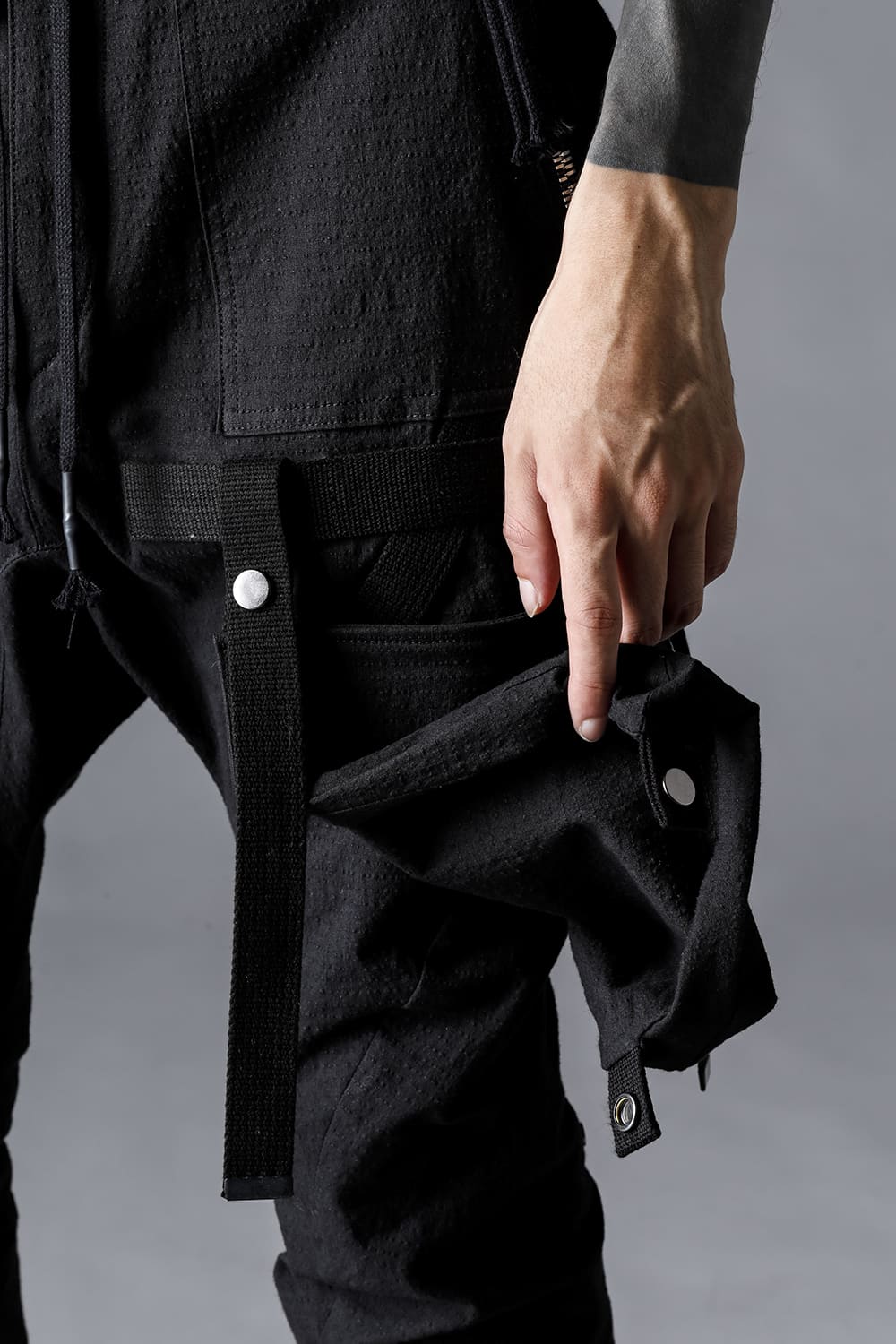 Dimplewasher Cotton Stretch Ripstop Detachable Cargo Pocket Jog Trousers