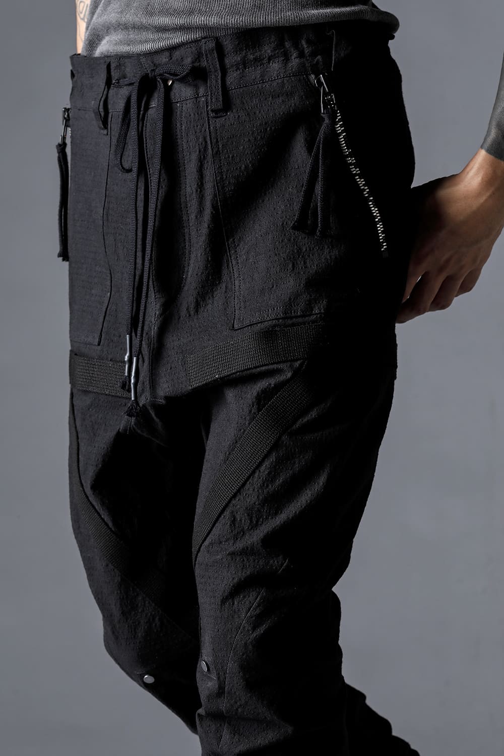 Dimplewasher Cotton Stretch Ripstop Detachable Cargo Pocket Jog Trousers