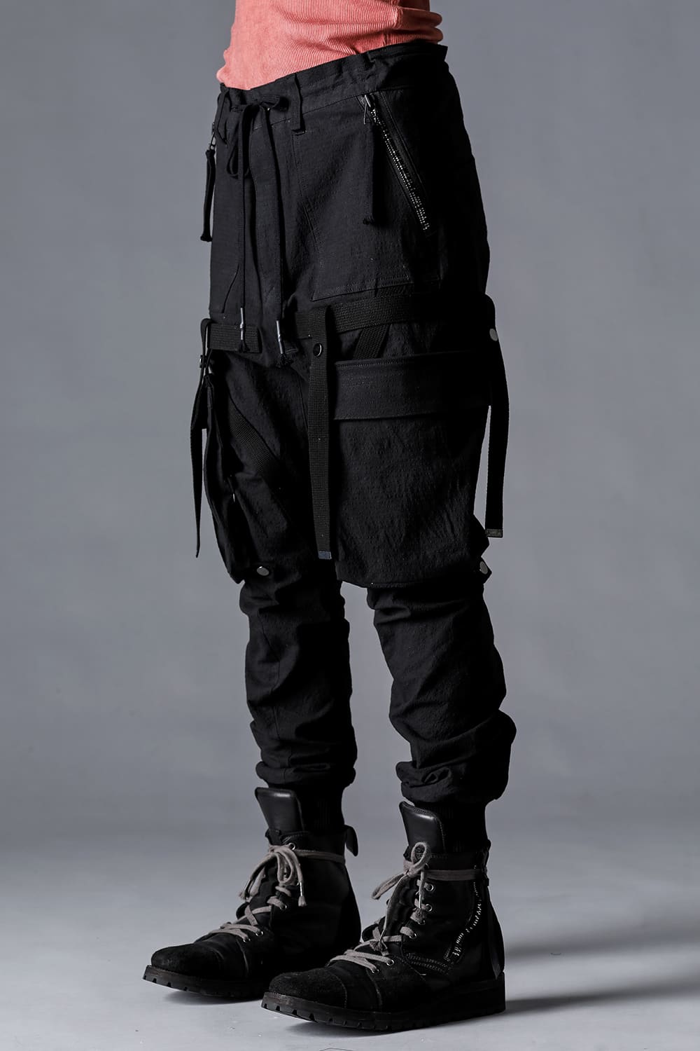 Dimplewasher Cotton Stretch Ripstop Detachable Cargo Pocket Jog Trousers