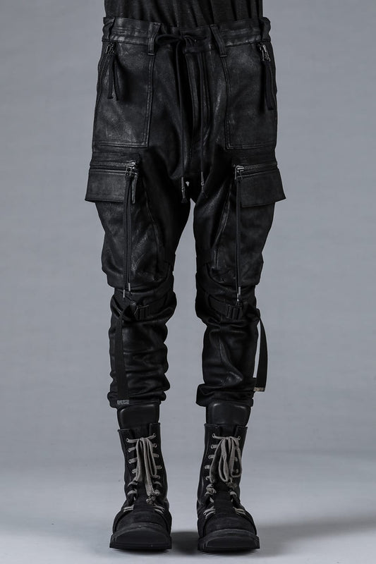 Product Coating Jersey-Like Denim Cargo Jogger Pants