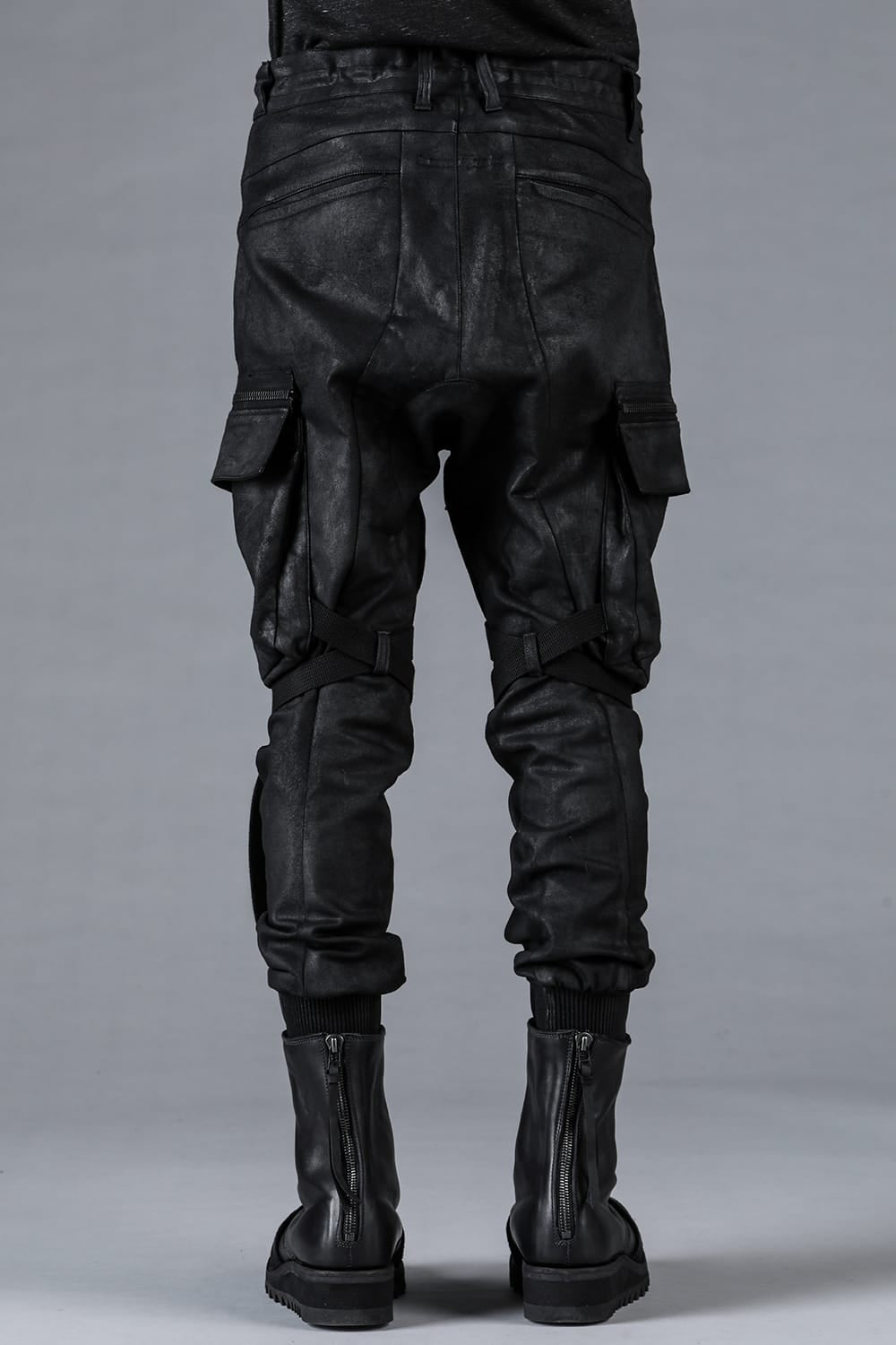 Product Coating Jersey-Like Denim Cargo Jogger Pants