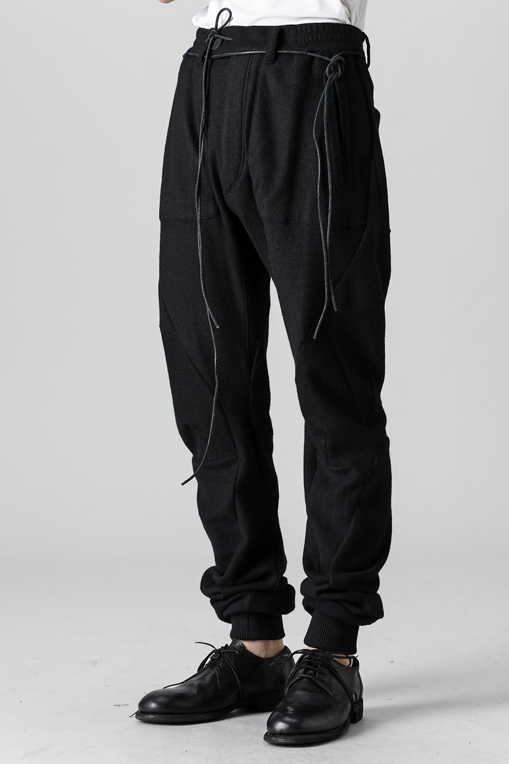 Cashmere Blend Knit Twisted Jogger Pants