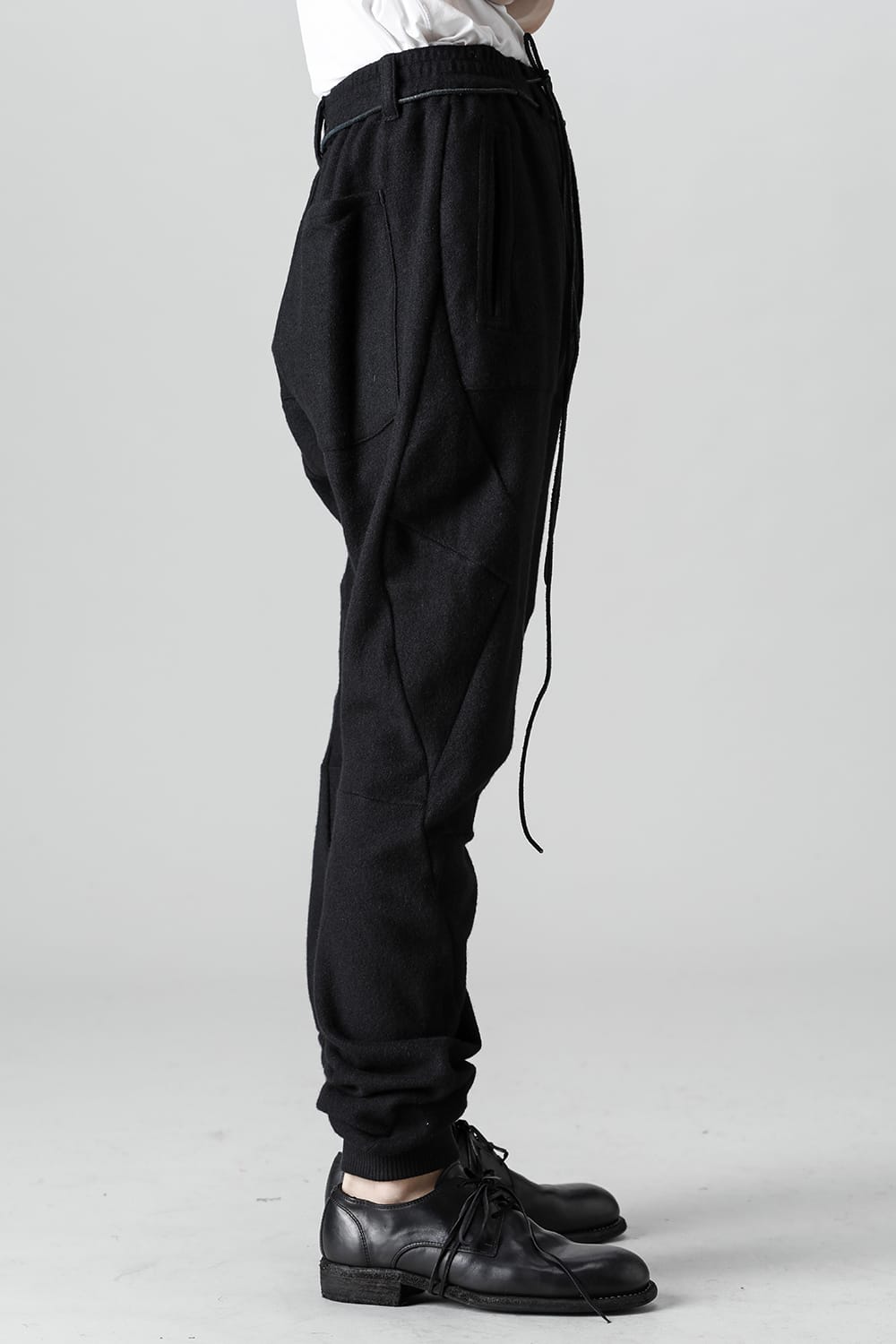 Cashmere Blend Knit Twisted Jogger Pants