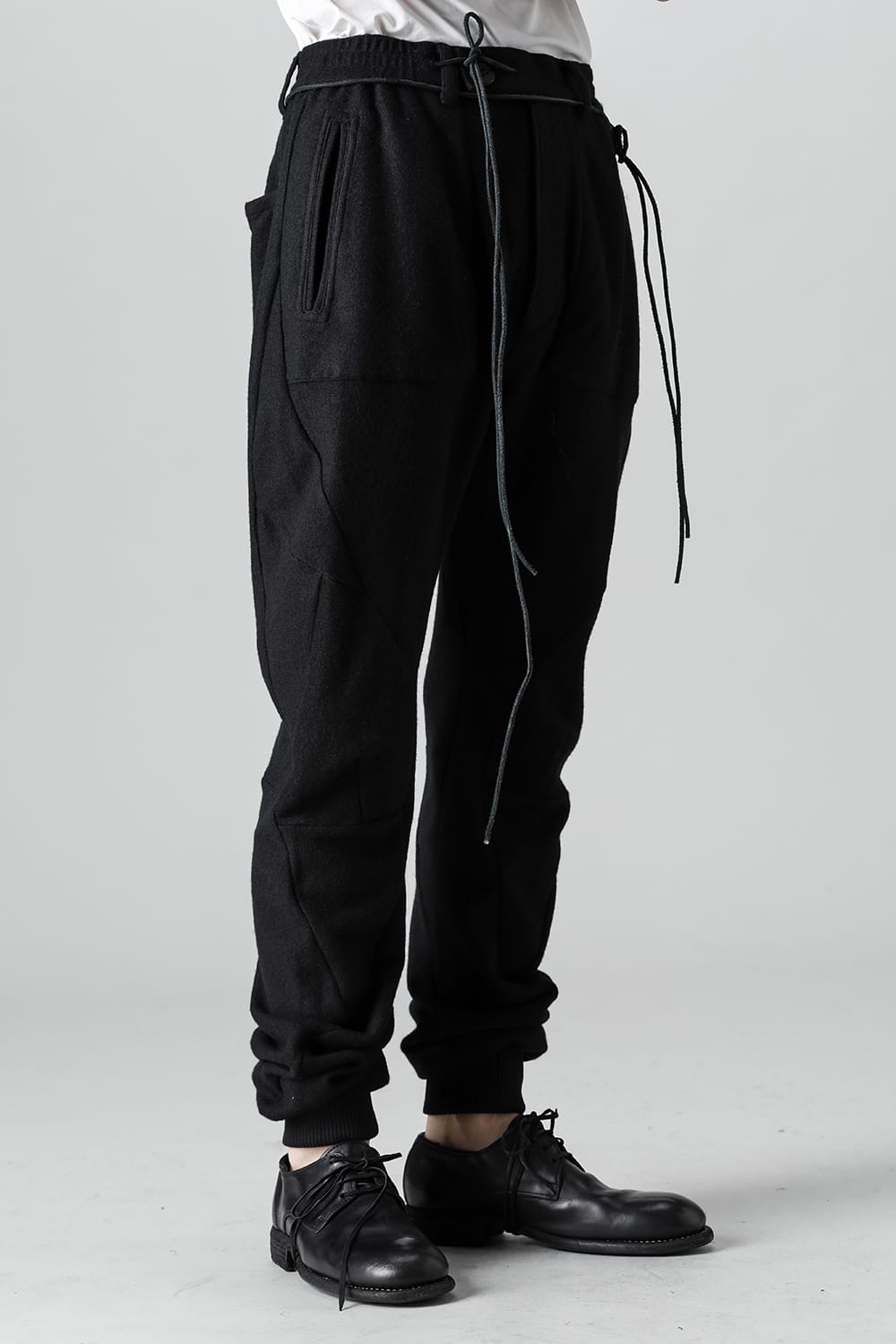 Cashmere Blend Knit Twisted Jogger Pants