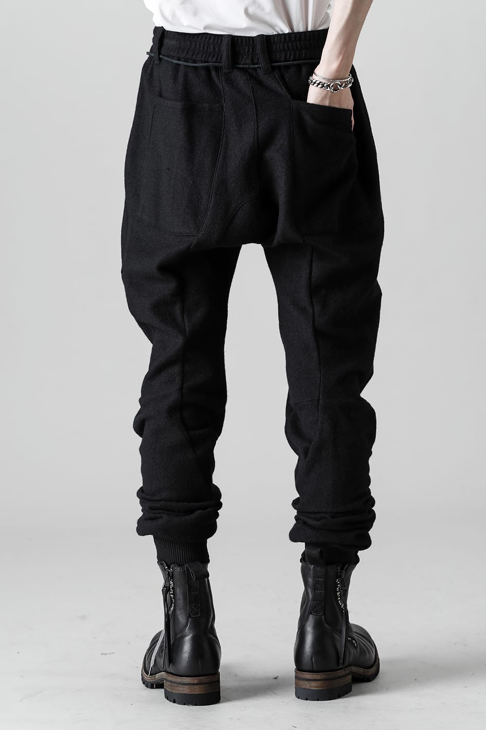 Cashmere Blend Knit Twisted Jogger Pants